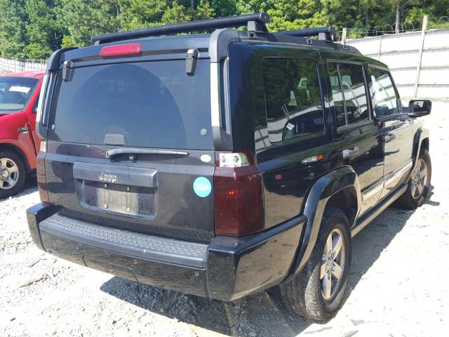 1J8HH48K36C254133 - 2006 JEEP COMMANDER BLACK photo 4