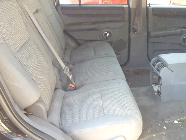 1J8HH48K36C254133 - 2006 JEEP COMMANDER BLACK photo 6