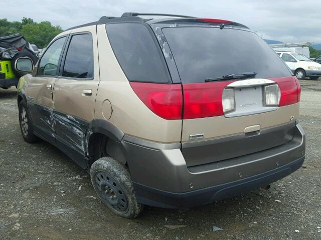 3G5DB03E12S502845 - 2002 BUICK RENDEZVOUS BEIGE photo 3