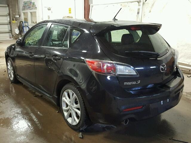 JM1BL1K53B1361220 - 2011 MAZDA 3 S BLACK photo 3