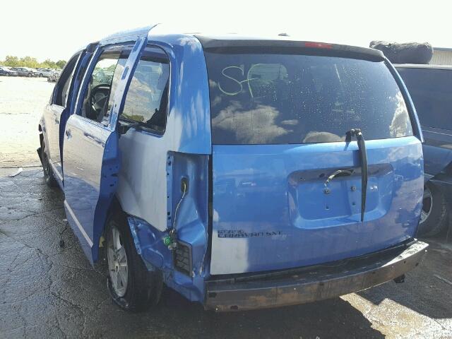 2D8HN54P98R825000 - 2008 DODGE GRAND CARA BLUE photo 3