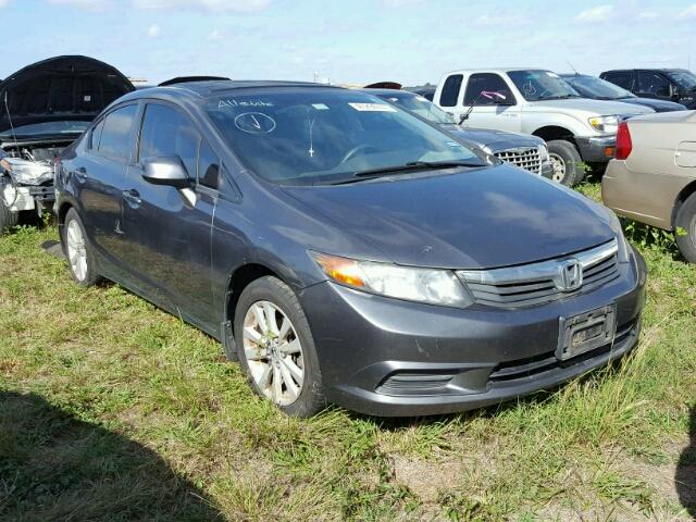 2HGFB2F84CH307833 - 2012 HONDA CIVIC GRAY photo 1