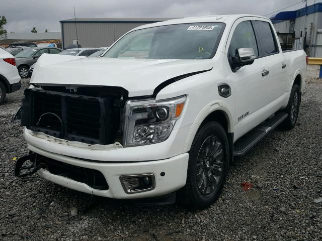 1N6AA1E66HN537164 - 2017 NISSAN TITAN SV WHITE photo 2