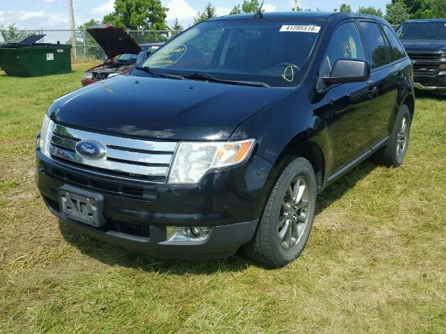 2FMDK38C58BB34097 - 2008 FORD EDGE SEL BLACK photo 2