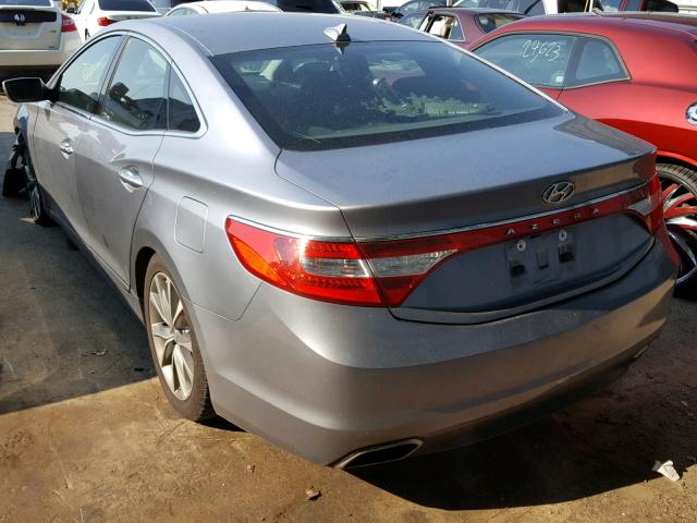 KMHFG4JGXFA447457 - 2015 HYUNDAI AZERA SILVER photo 3