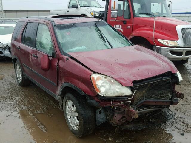 SHSRD78825U314930 - 2005 HONDA CR-V EX MAROON photo 1