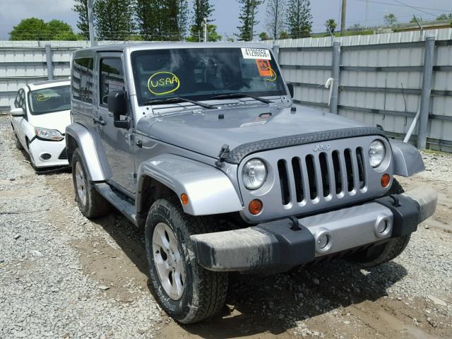 1C4AJWBG9DL655275 - 2013 JEEP WRANGLER S SILVER photo 1