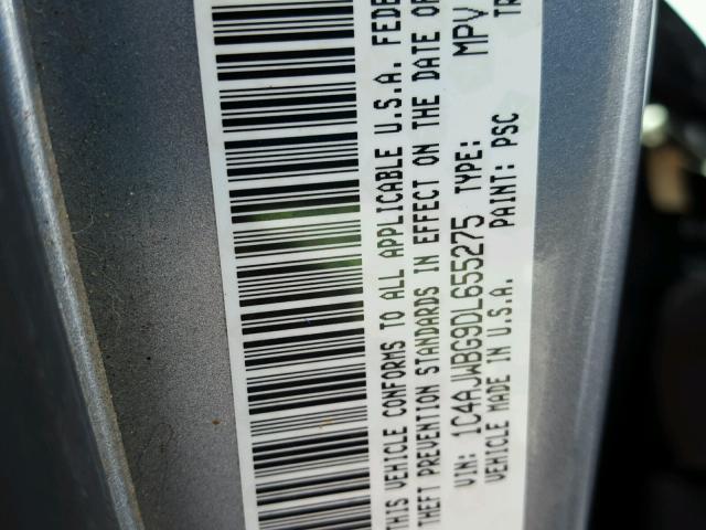 1C4AJWBG9DL655275 - 2013 JEEP WRANGLER S SILVER photo 10