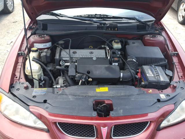 1G2NF52T61M680610 - 2001 PONTIAC GRAND AM S Tünd qırmızı foto 7
