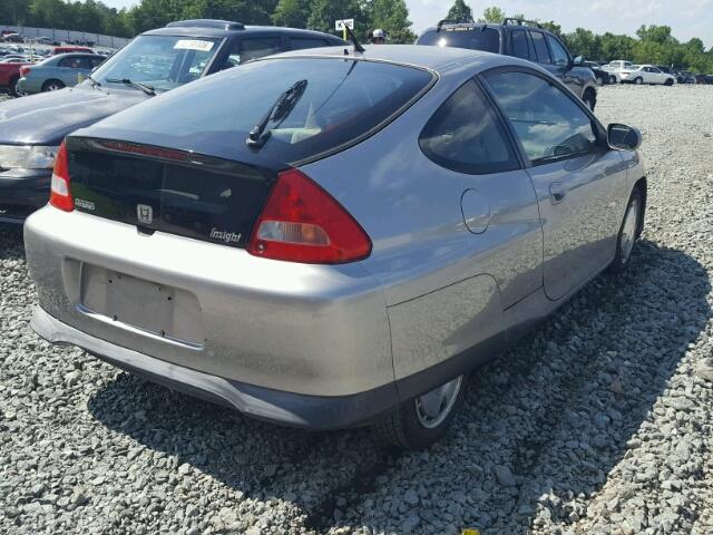 JHMZE13766S000510 - 2006 HONDA INSIGHT SILVER photo 4