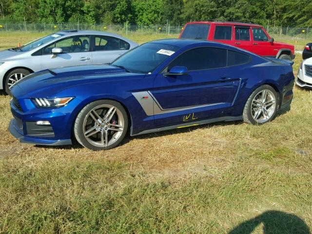 1FA6P8CF7F5415774 - 2015 FORD MUSTANG GT BLUE photo 9