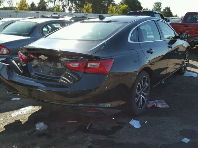 1G1ZE5ST4GF284388 - 2016 CHEVROLET MALIBU LT BLACK photo 4