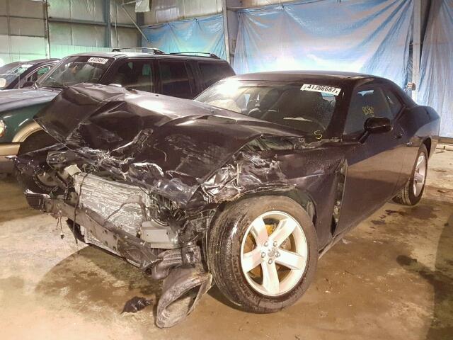 2B3CJ4DV4AH282374 - 2010 DODGE CHALLENGER BLACK photo 2