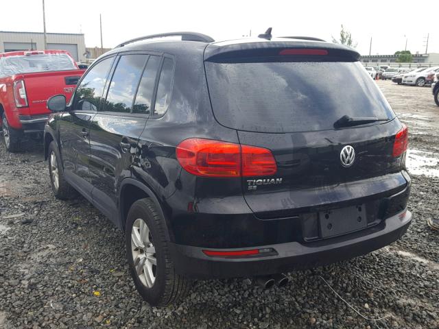 WVGAV7AX5HK014658 - 2017 VOLKSWAGEN TIGUAN S BLACK photo 3