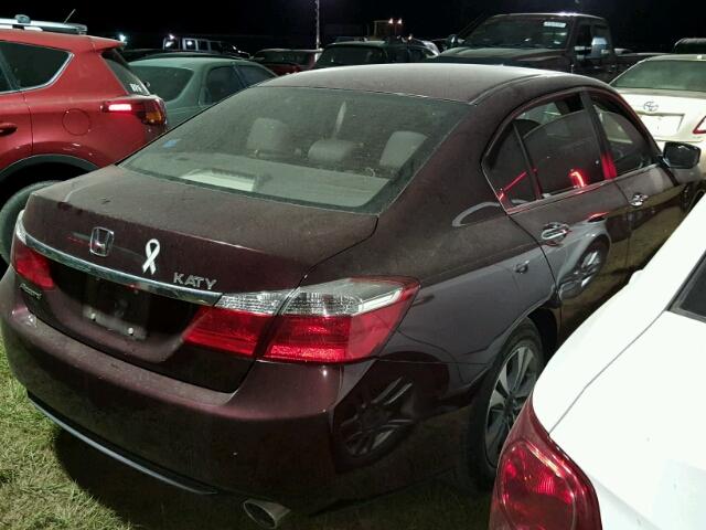 1HGCR2F37FA055369 - 2015 HONDA ACCORD BURGUNDY photo 4