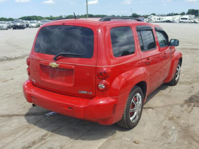3GNCA13B49S504755 - 2009 CHEVROLET HHR LS Rojo foto 4