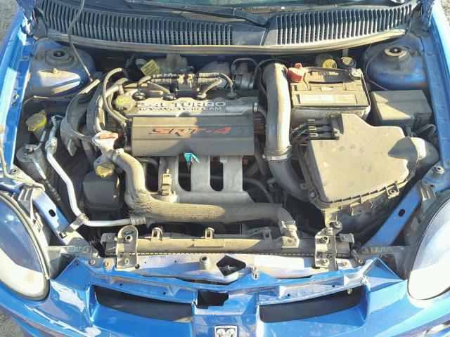 1B3ES66SX4D568946 - 2004 DODGE NEON SRT-4 BLUE photo 7