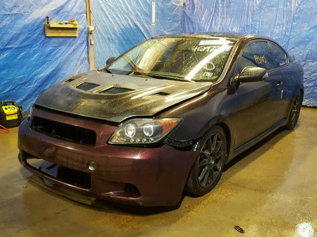 JTKDE167780268612 - 2008 TOYOTA SCION TC 紫色 照片 2