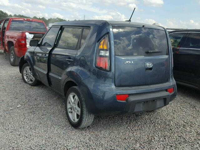 KNDJT2A26B7316505 - 2011 KIA SOUL +/!/S BLUE photo 3