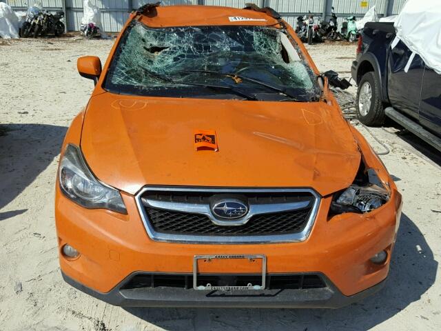 JF2GPAGC5E8210944 - 2014 SUBARU XV CROSSTR ORANGE photo 9