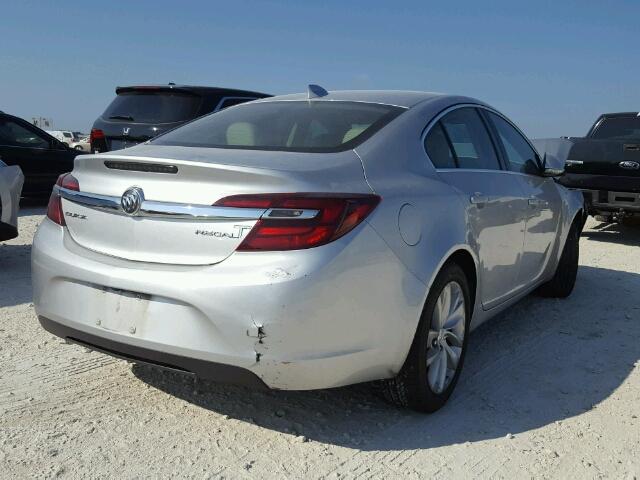 2G4GV5EK0F9159795 - 2015 BUICK REGAL GRAY photo 4