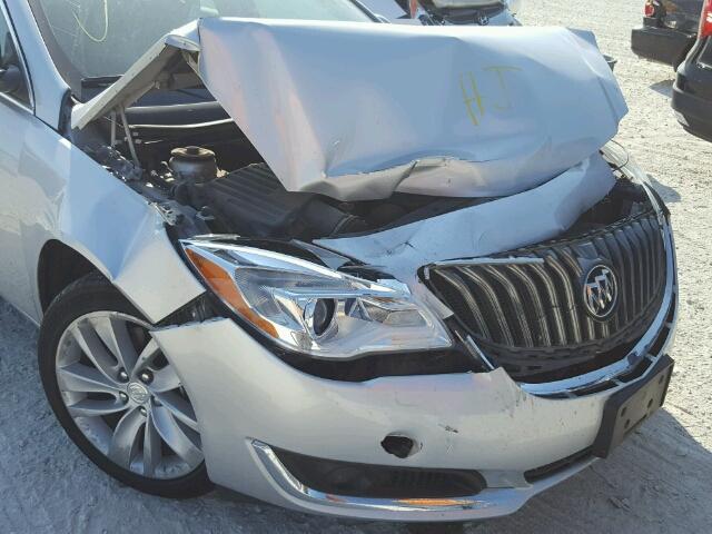 2G4GV5EK0F9159795 - 2015 BUICK REGAL GRAY photo 9