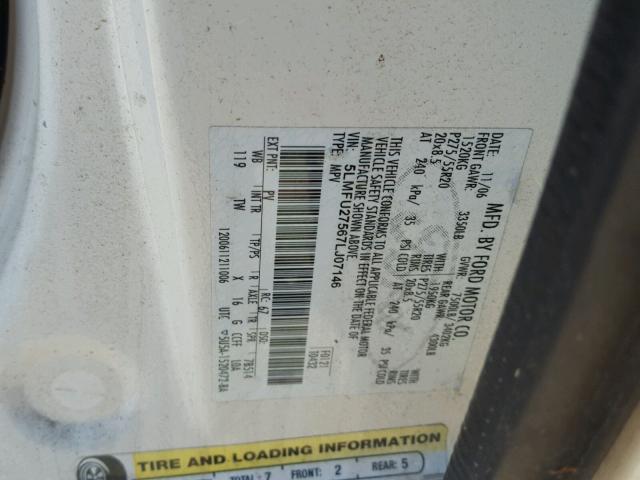 5LMFU27567LJ07146 - 2007 LINCOLN NAVIGATOR Creme Foto 10