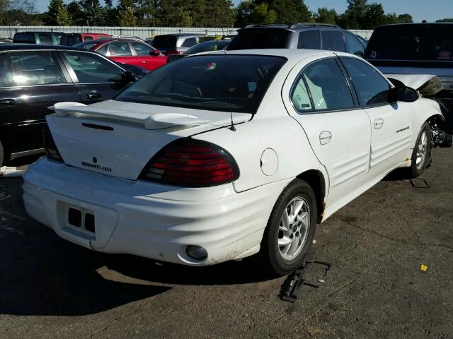 1G2NF52E12M600889 - 2002 PONTIAC GRAND AM WHITE photo 4