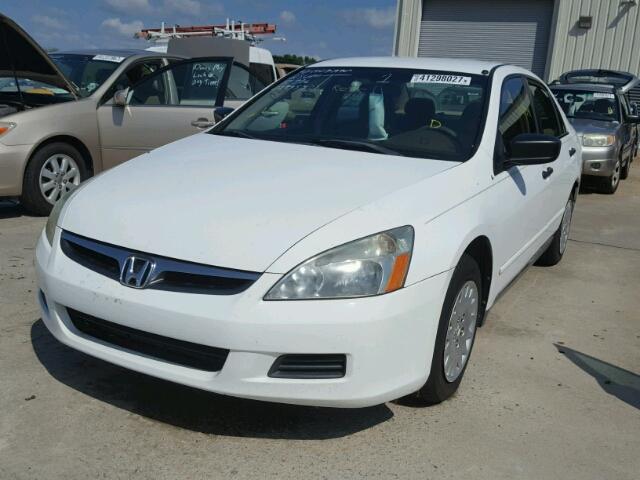 1HGCM56107A029454 - 2007 HONDA ACCORD WHITE photo 2