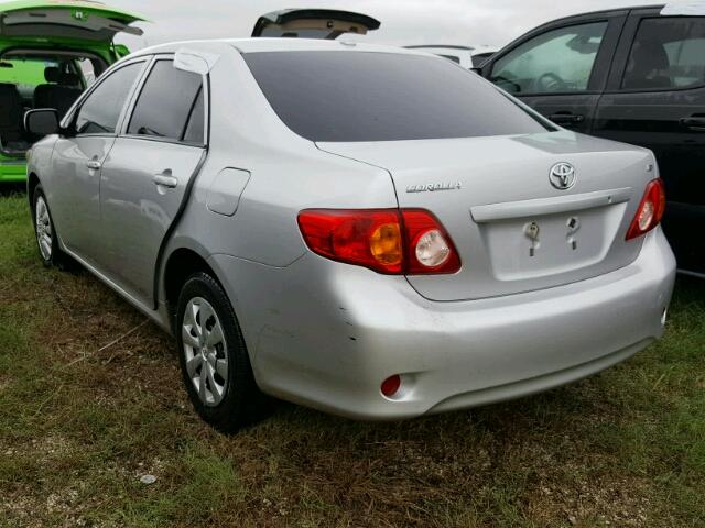 1NXBU4EE5AZ357477 - 2010 TOYOTA COROLLA SILVER photo 3