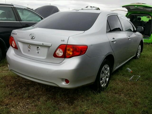 1NXBU4EE5AZ357477 - 2010 TOYOTA COROLLA SILVER photo 4