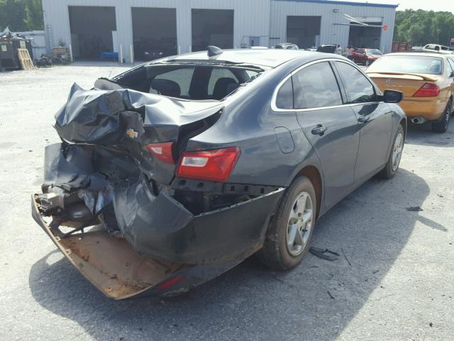 1G1ZB5ST8HF159789 - 2017 CHEVROLET MALIBU LS ნაცრისფერი ფოტო 4