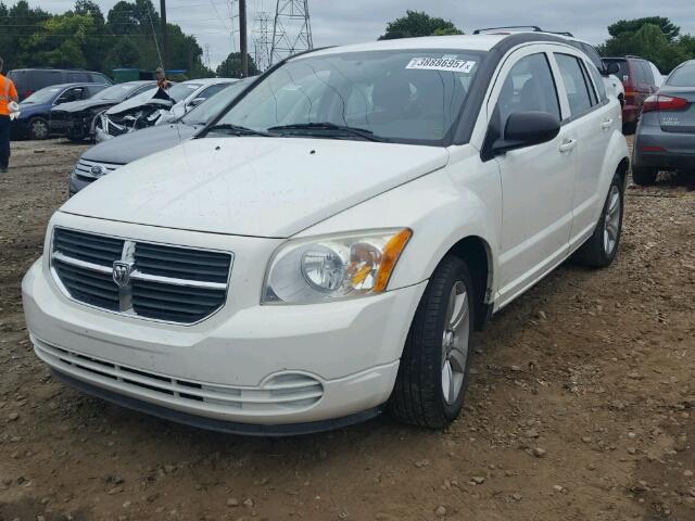 1B3CB4HA9AD538557 - 2010 DODGE CALIBER SX WHITE photo 2