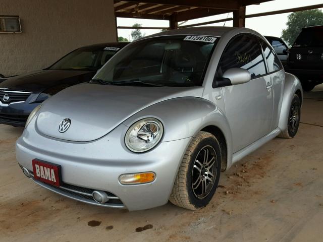 3VWCP21CX1M459643 - 2001 VOLKSWAGEN NEW BEETLE ვერცხლისფერი ფოტო 2