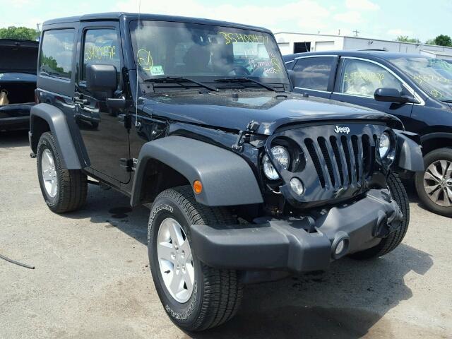 1C4AJWAG4EL226984 - 2014 JEEP WRANGLER BLACK photo 1