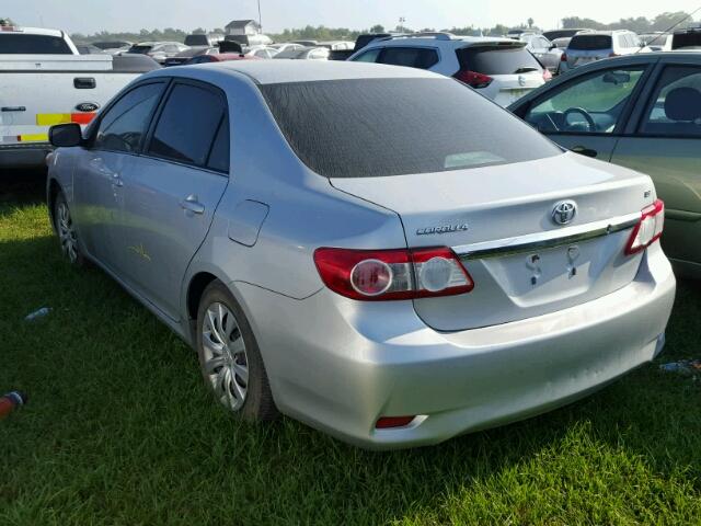 5YFBU4EE7DP159053 - 2013 TOYOTA COROLLA BA SILVER photo 3