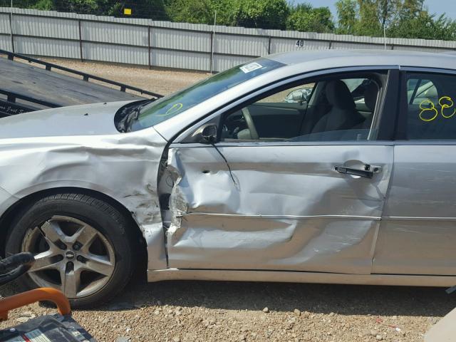 1G1ZA5EU6BF392911 - 2011 CHEVROLET MALIBU LS ვერცხლისფერი ფოტო 10