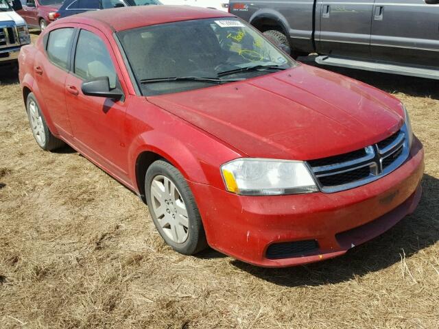 1C3CDZABXDN591022 - 2013 DODGE AVENGER SE RED photo 1