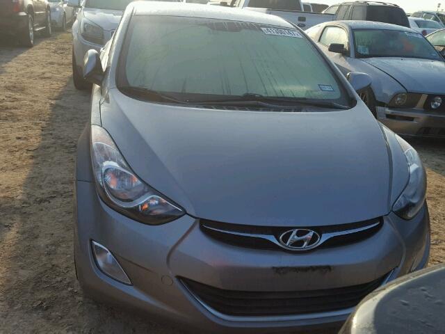 KMHDH4AE8DU933358 - 2013 HYUNDAI ELANTRA GRAY photo 9