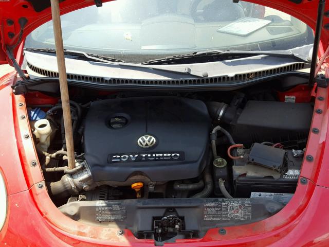 3VWCD31Y45M314615 - 2005 VOLKSWAGEN NEW BEETLE 红色 照片 7