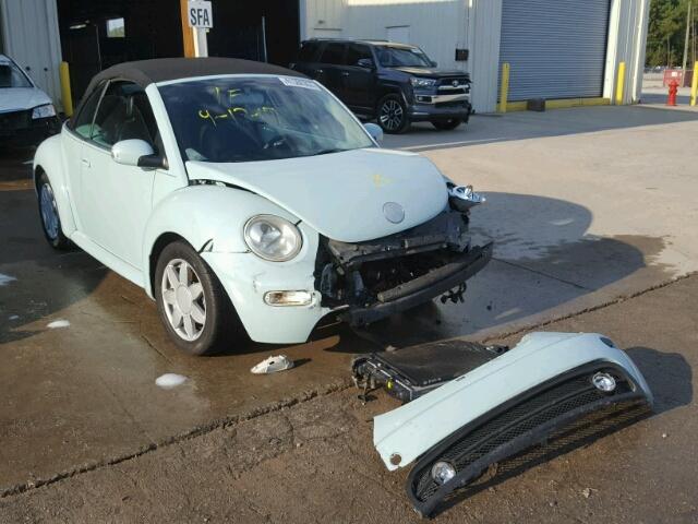 3VWCM21Y04M305841 - 2004 VOLKSWAGEN NEW BEETLE 蓝色 照片 1