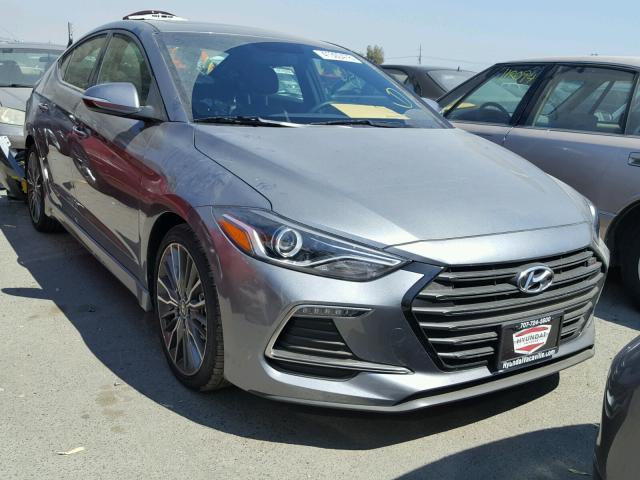 KMHD04LB0JU679800 - 2018 HYUNDAI ELANTRA SP GRAY photo 1