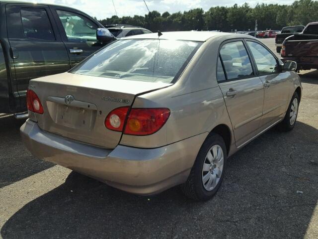 2T1BR32E04C229234 - 2004 TOYOTA COROLLA CE GOLD photo 4