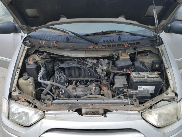 4N2ZN15T21D828138 - 2001 NISSAN QUEST GXE SILVER photo 7