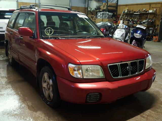 JF1SF65602H731271 - 2002 SUBARU FORESTER S RED photo 1