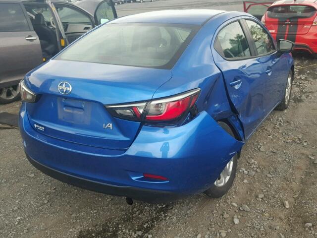 3MYDLBZV7GY106482 - 2016 TOYOTA SCION IA BLUE photo 4