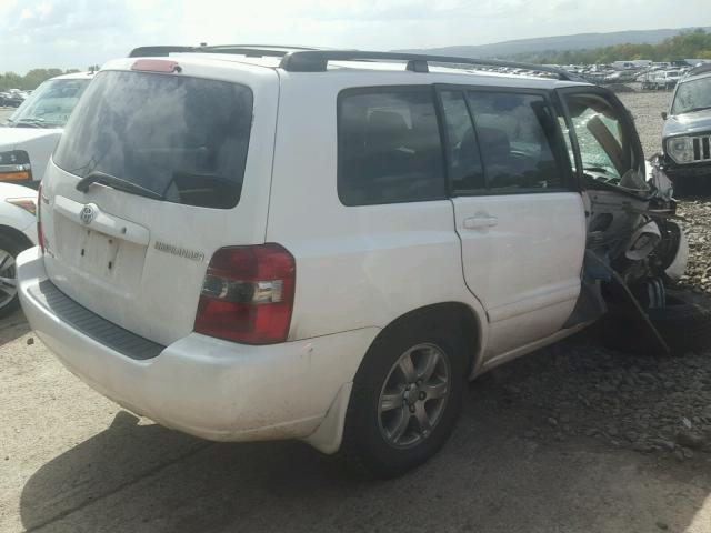 JTEEP21A660173661 - 2006 TOYOTA HIGHLANDER WHITE photo 4