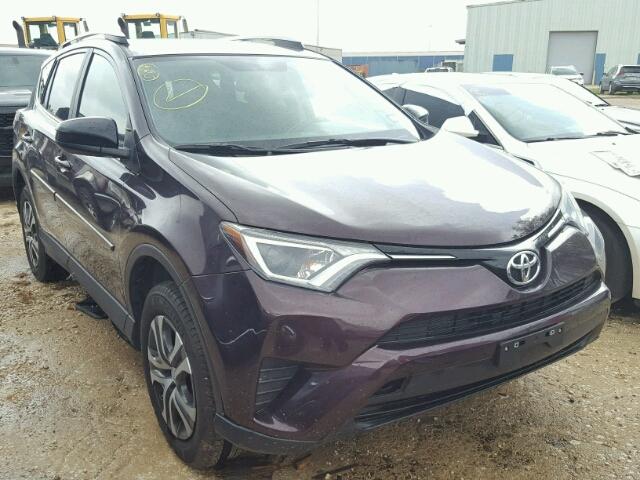 2T3ZFREV4GW300242 - 2016 TOYOTA RAV4 LE MAROON photo 1