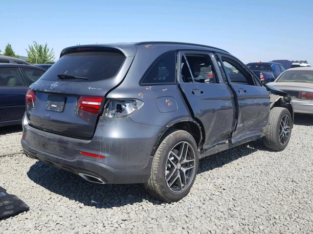 WDC0G4KB9GF056795 - 2016 MERCEDES-BENZ GLC 300 4M GRAY photo 4