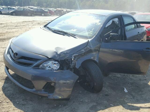 2T1BU4EE9CC875659 - 2012 TOYOTA COROLLA GRAY photo 9